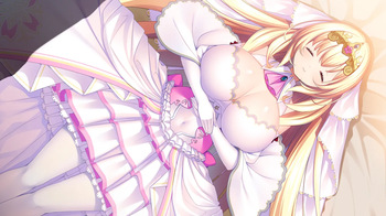 Yuusha-sama…♥ Watashi to H Shimasen ka? ~Hime-sama to H o Shinai to Derarenai Dungeon ni Tojikomerareta Ken ni Tsuite~ evectCG cover