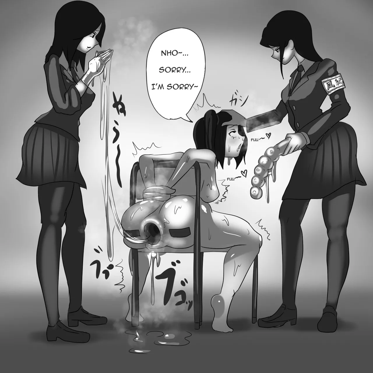 Gakkyū hōsō de jajjimento o hihan shita seito ga kōmon shukusei o ukeru | A student who criticizes the disciplinary committee on a class broadcast receives anal discipline page 3 full