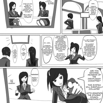 Gakkyū hōsō de jajjimento o hihan shita seito ga kōmon shukusei o ukeru | A student who criticizes the disciplinary committee on a class broadcast receives anal discipline cover