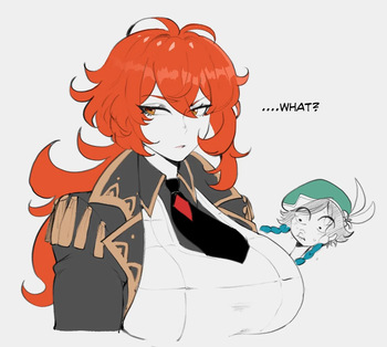 Fem Diluc and Venti cover