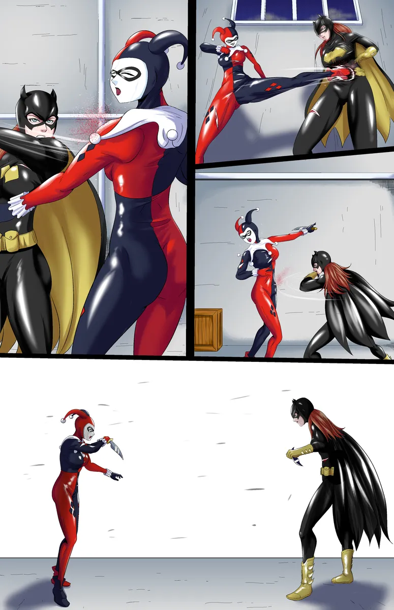 Batgirl vs Harleyquin page 2 full