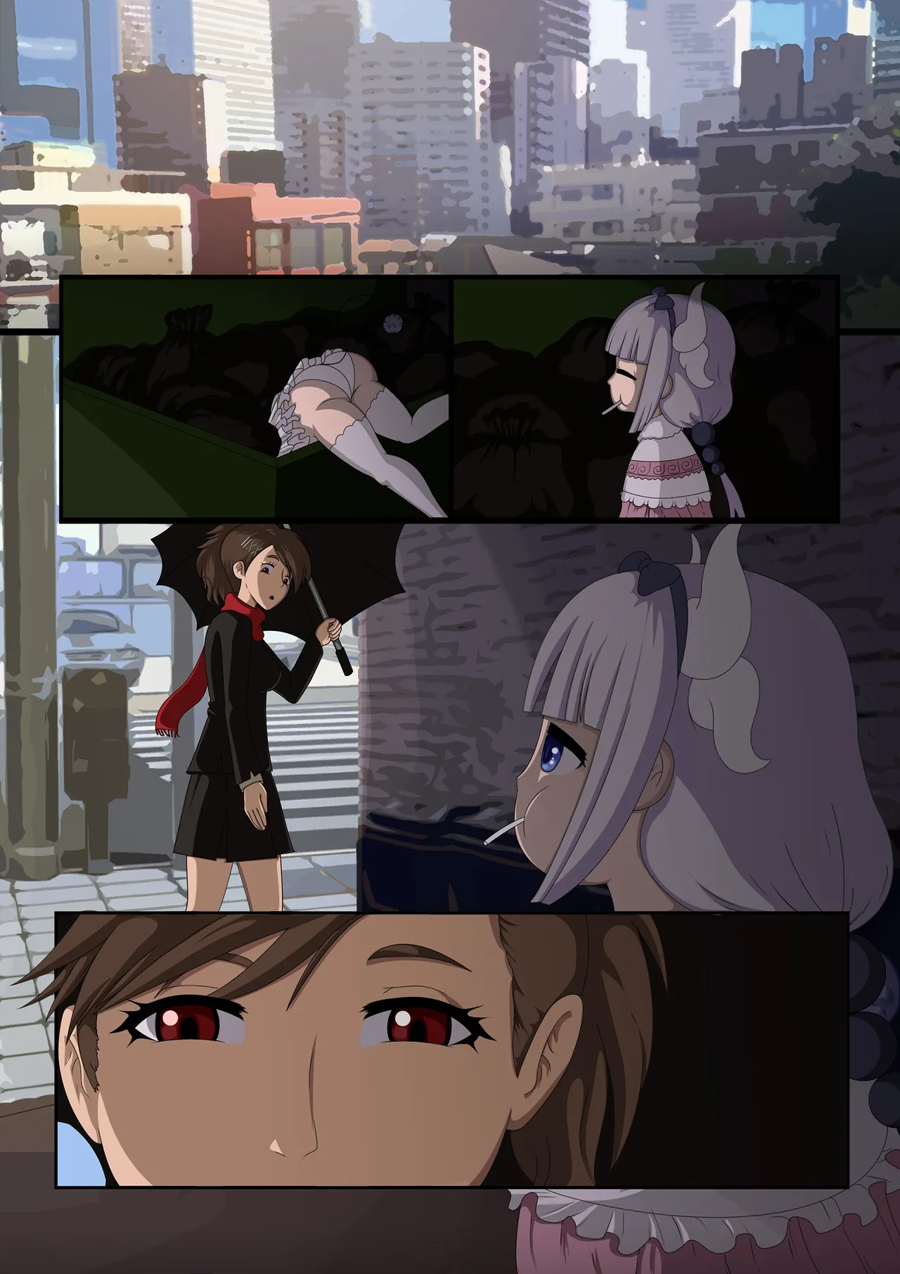 Unfinished Persona 3/Miss Kobayashi's Dragon Maid Comic page 1 full