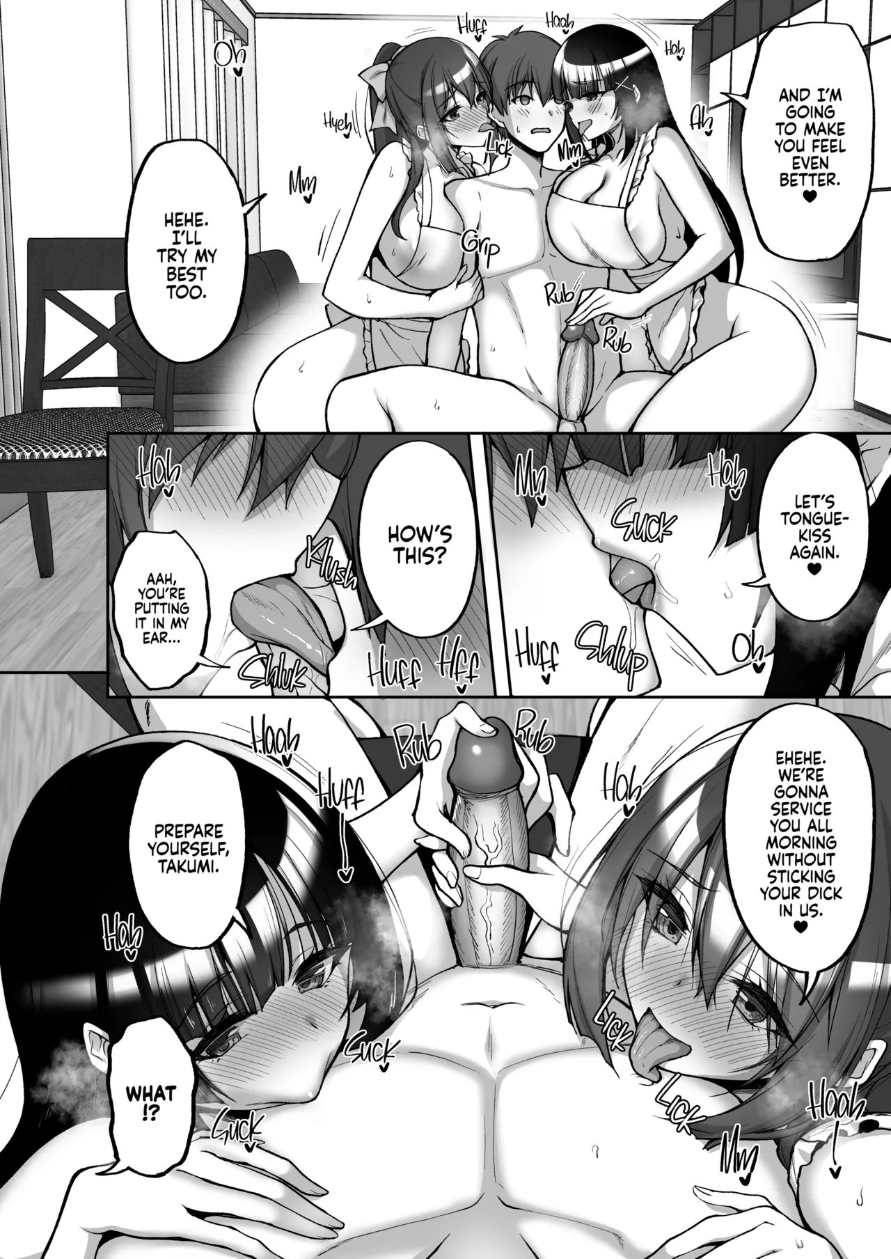 Chishojo Fuuki Iin no Minna ni Ienai Inbi na Onegai 8 ~Bomai to Ane o Haramaseru Otomarikai Kouhen~ page 9 full