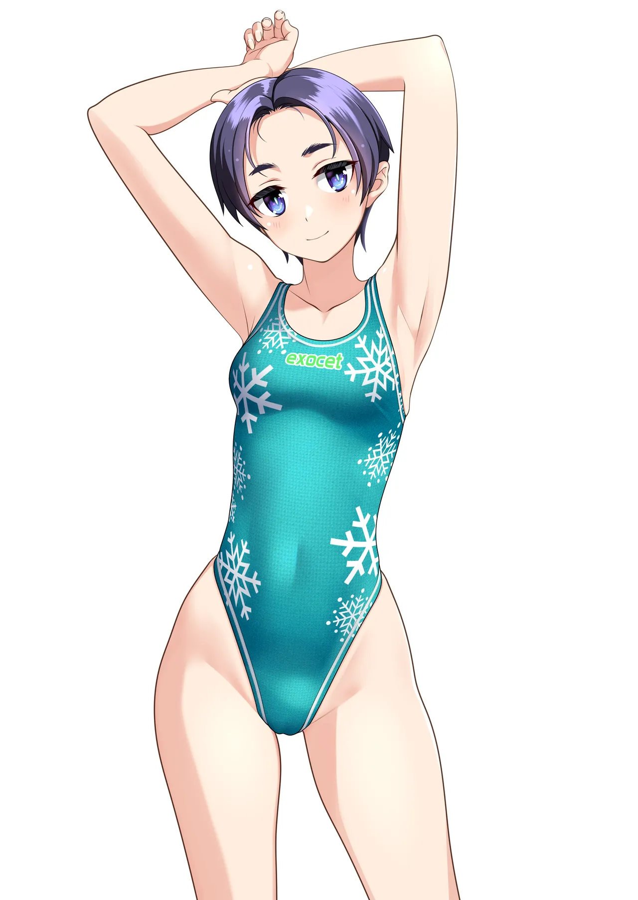 雪柄競泳ちゃん: クリスマス雪柄競泳ちゃん page 10 full