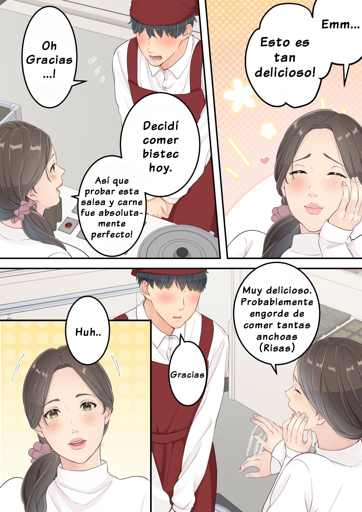 Matomo na Okaa-san ga Musuko to Onaidoshi na Otokonoko to Amaama Furin Ryokou shichau Hanashi page 4 full