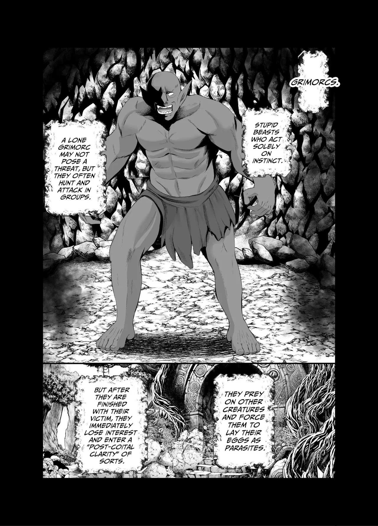 Ravished and Corrupted by Monsters in a Magic Love Spring ~Wizard's Defeat~ page 6 full