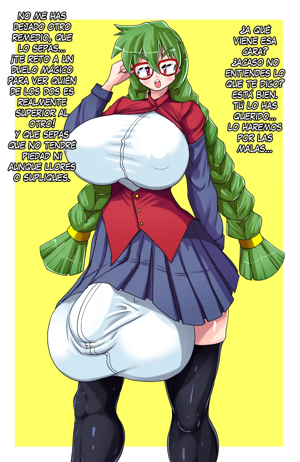 Kōmanna Mahōgaku ensei o Kyōsei Shasei Saseru Hanashi - La historia de cómo una arrogante estudiante de magia fue forzada a eyacular page 9 full