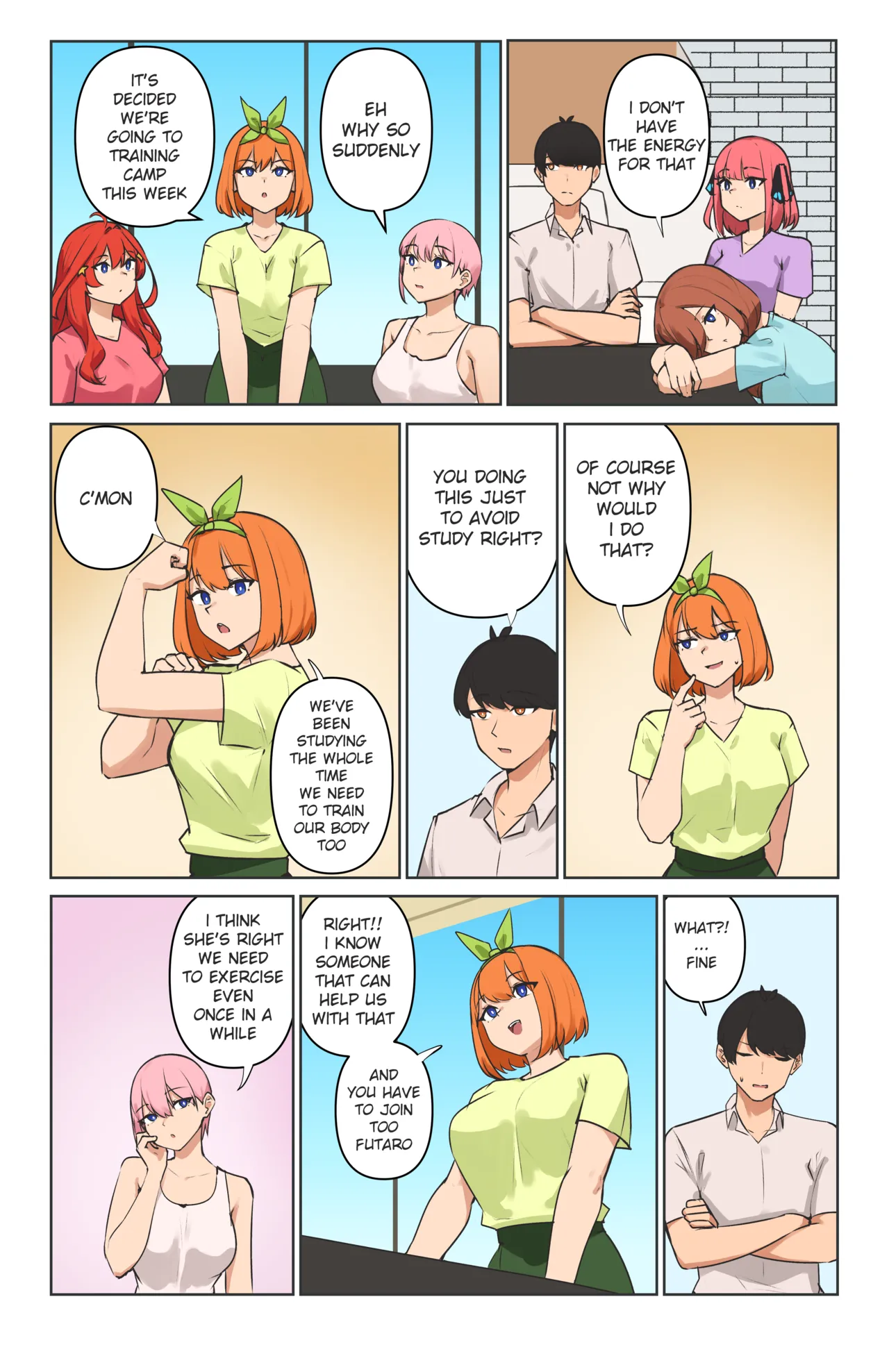 Quintessential Quintuplets Comic + Bonus comic page 2 full