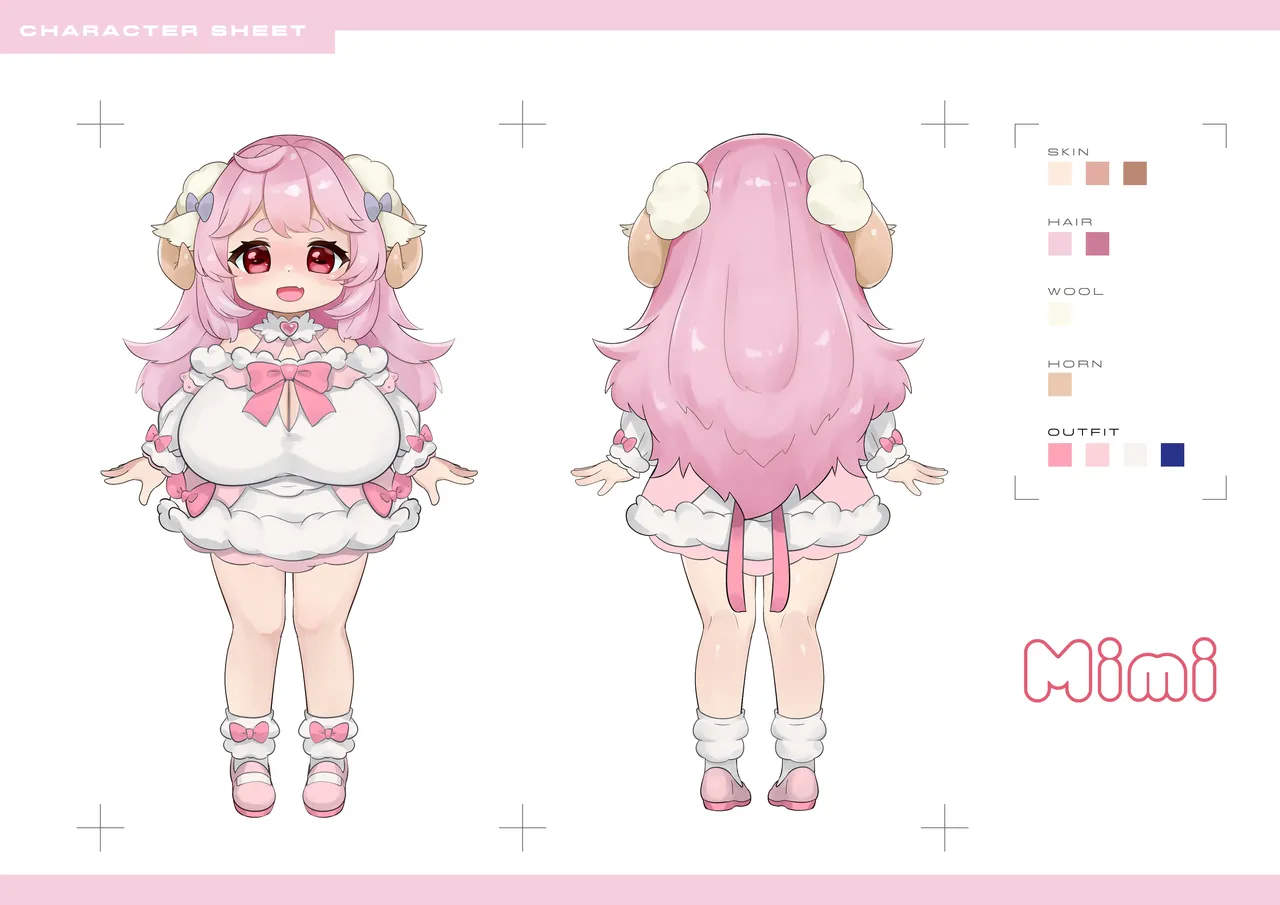 【Skeb】羊娘ちゃんのキャラシート完成！ page 2 full