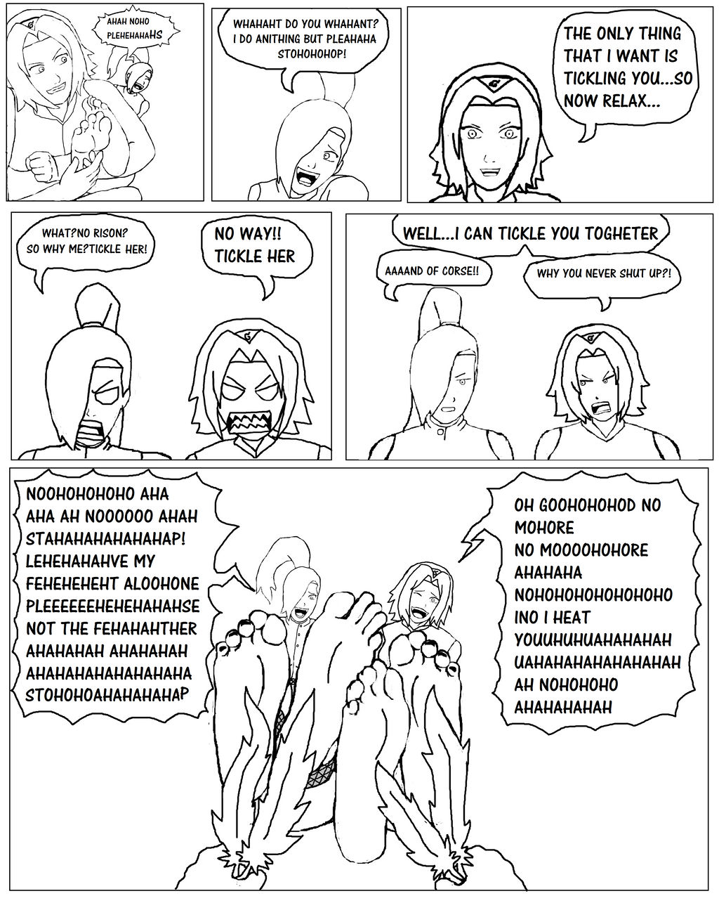 Narutobyrufy - Tickling Comic page 10 full