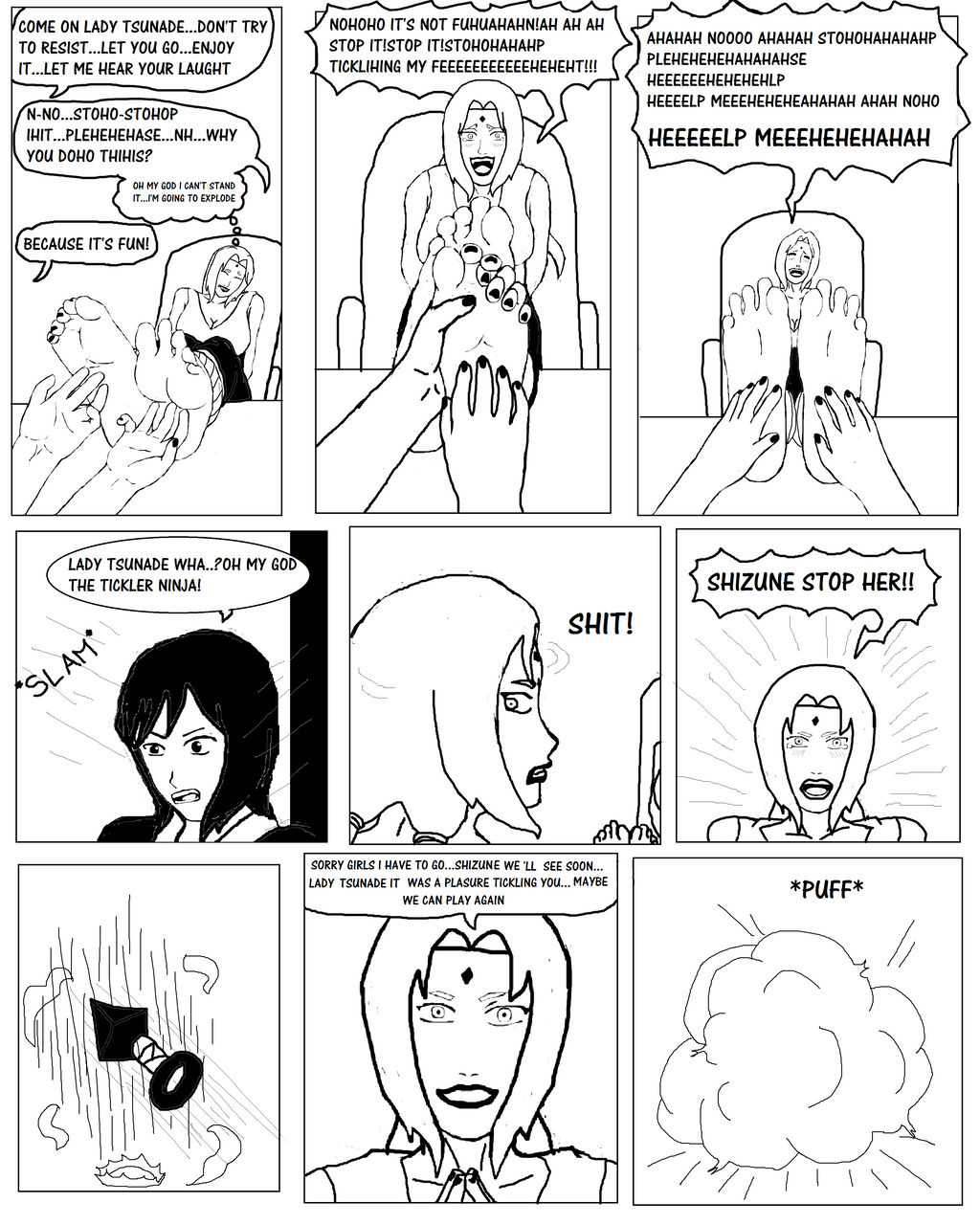 Narutobyrufy - Tickling Comic page 4 full