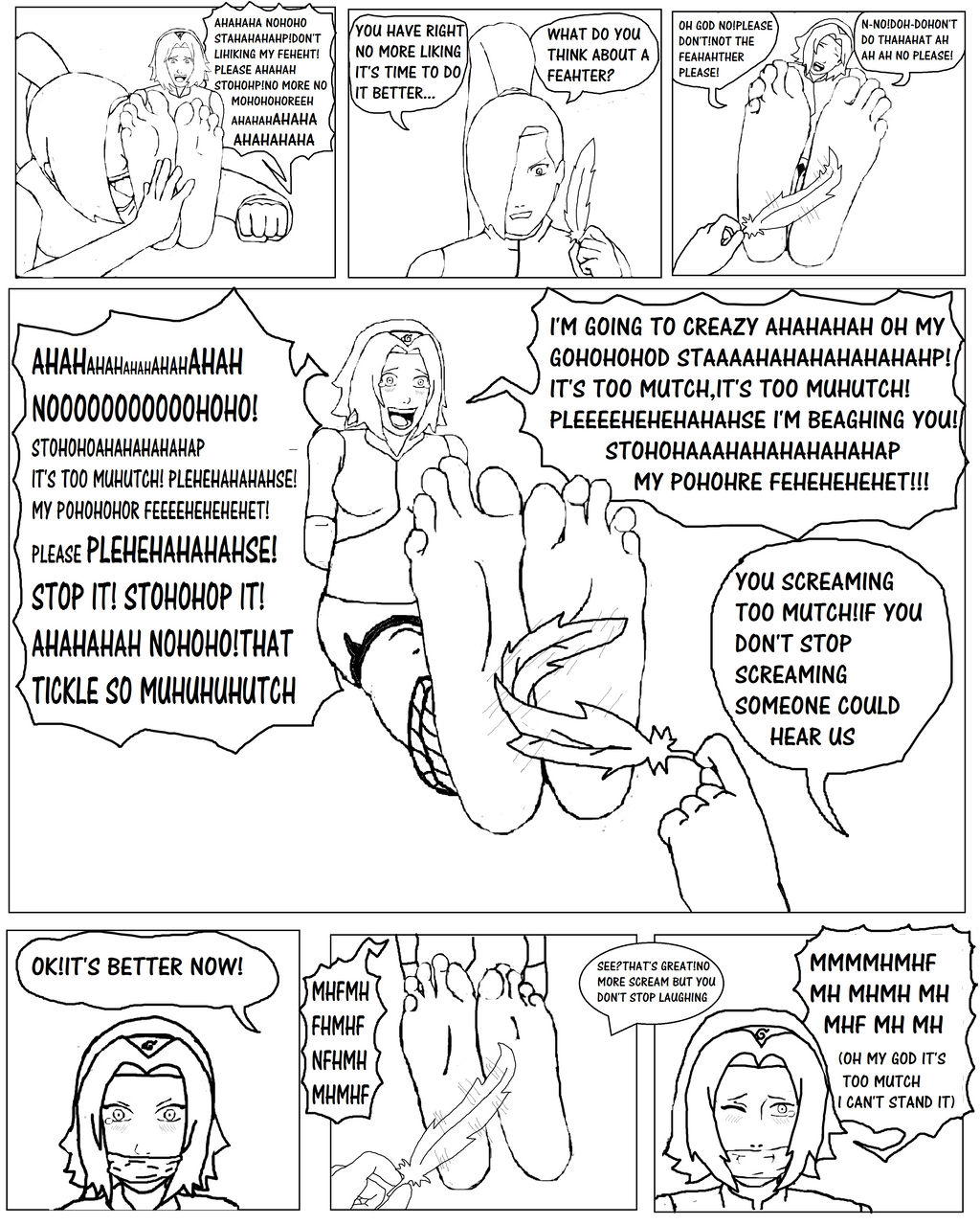 Narutobyrufy - Tickling Comic page 7 full