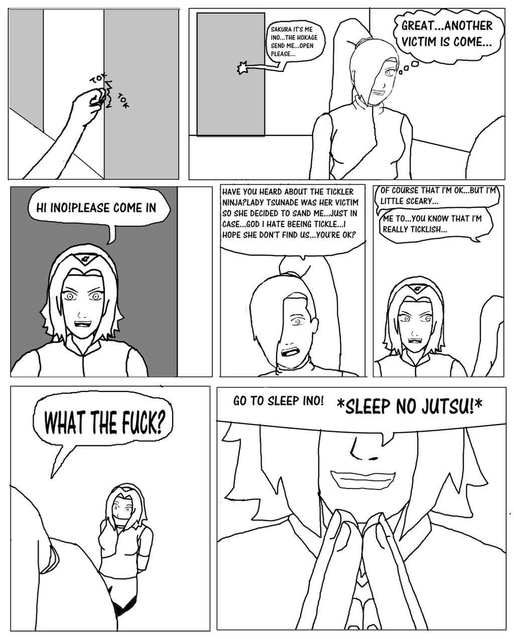 Narutobyrufy - Tickling Comic page 8 full