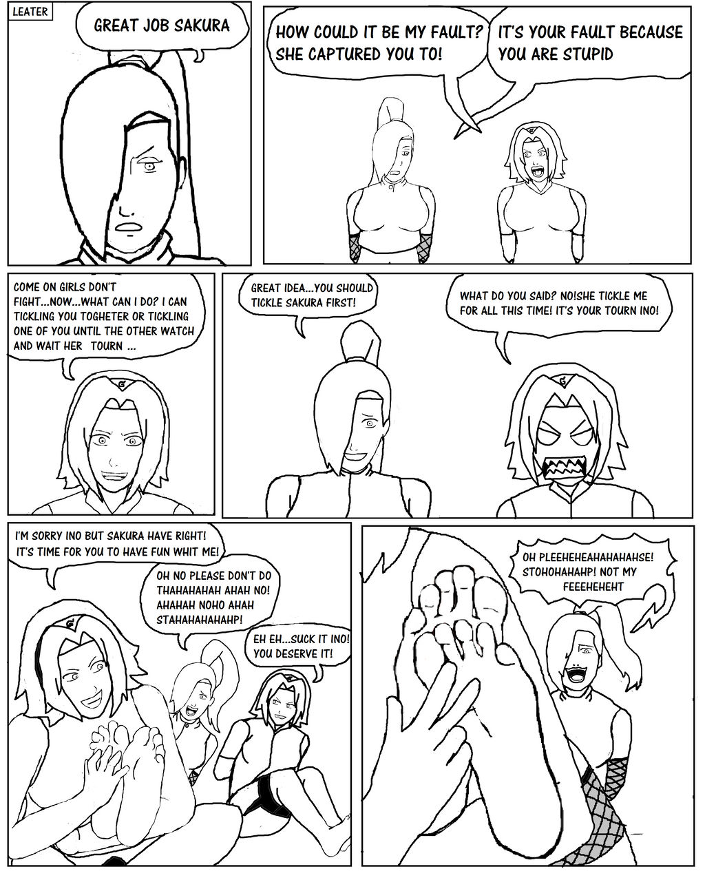 Narutobyrufy - Tickling Comic page 9 full