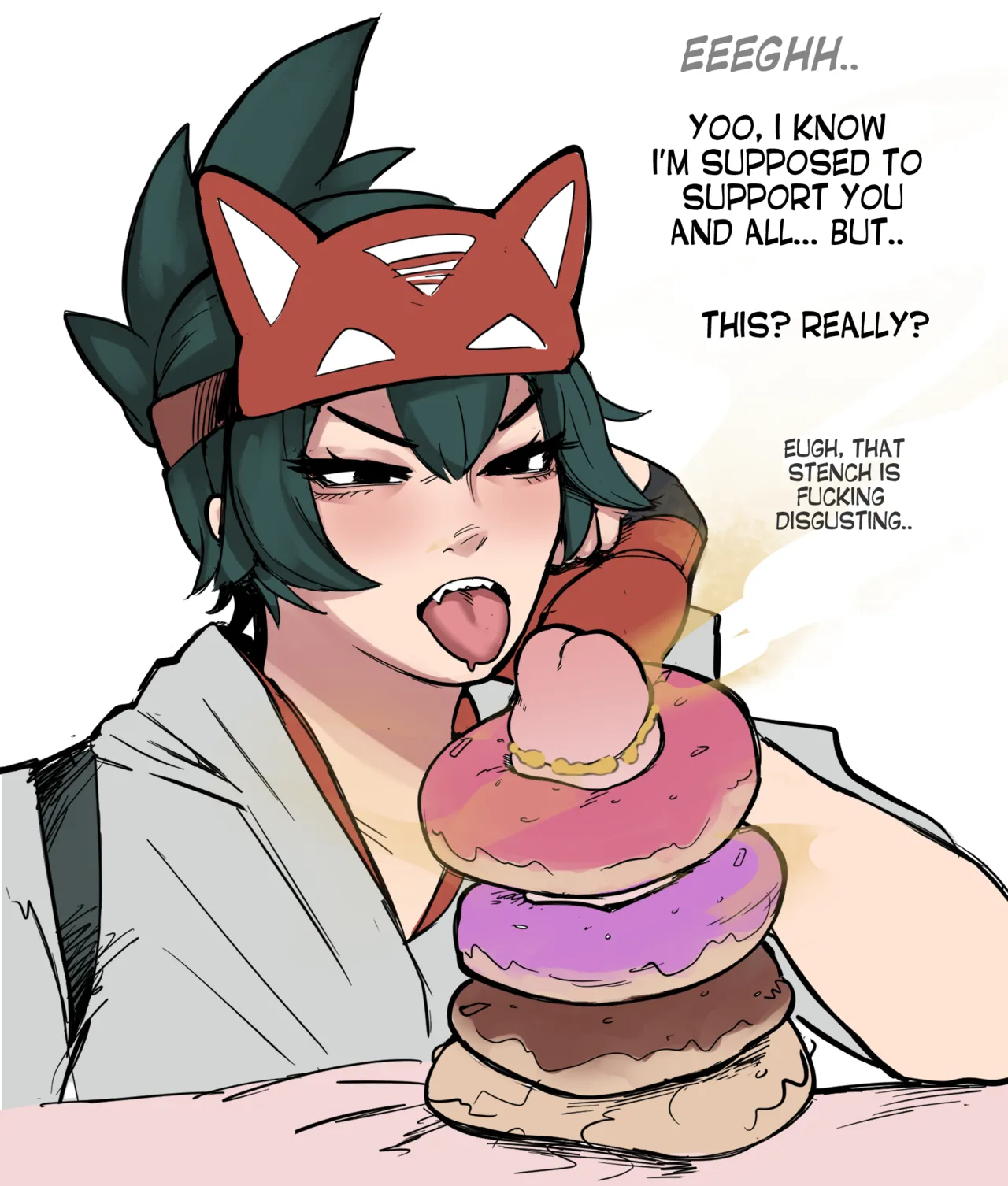 Kiriko Stacking Donuts on It page 1 full