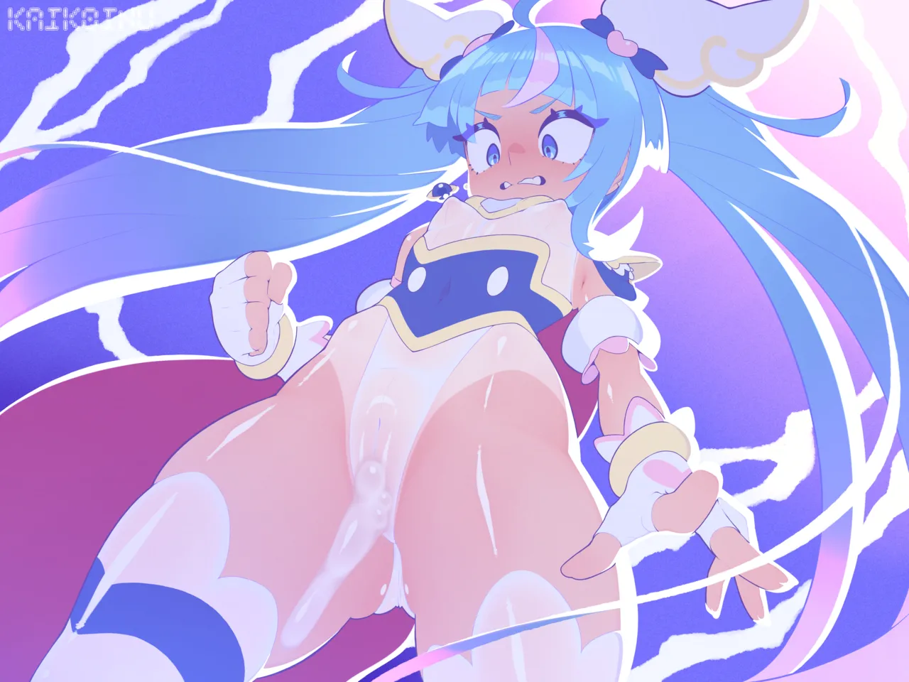 High Leg Leotard Cure Sky page 7 full