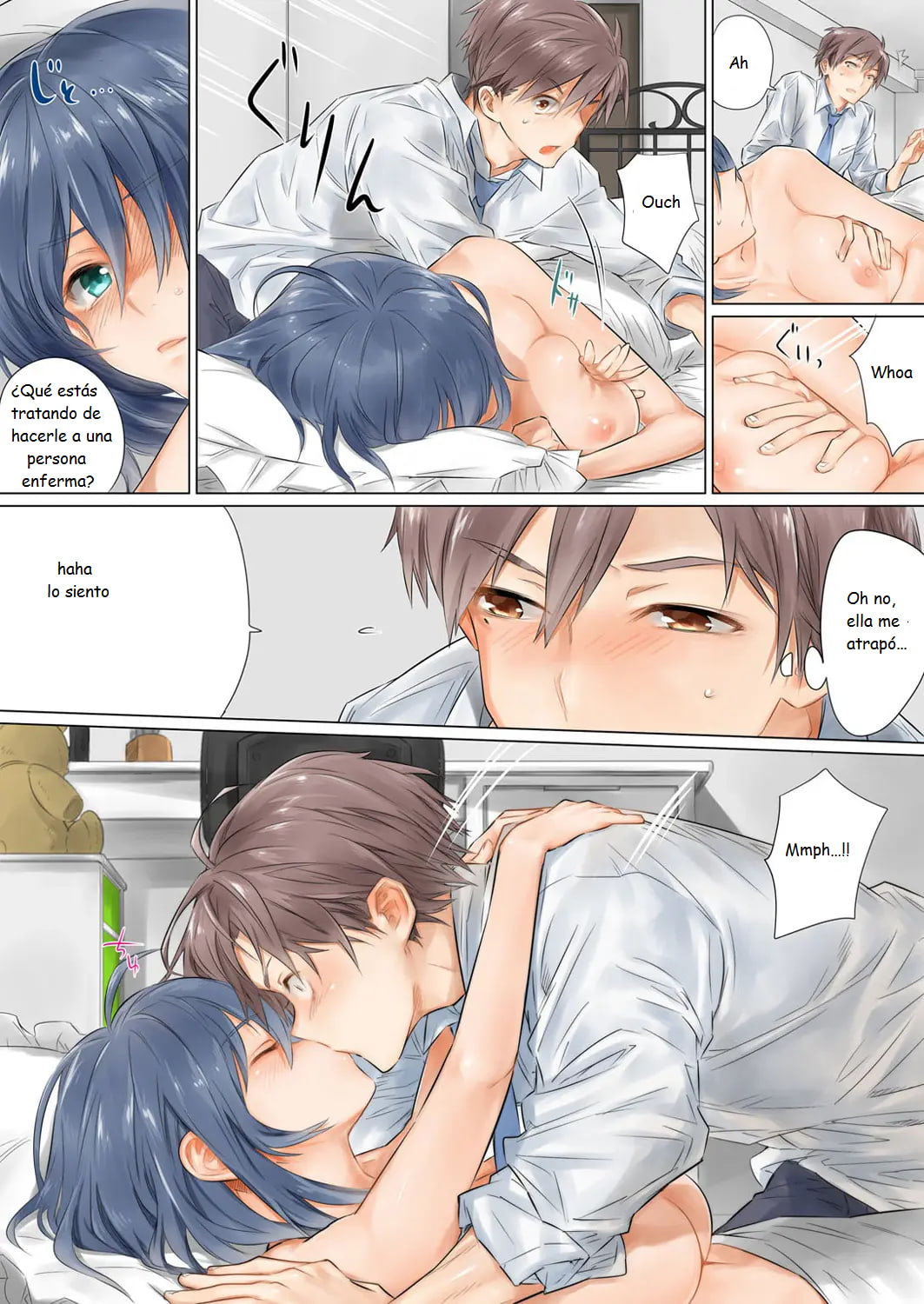 Netorare Kanojo -Kareshi  o Mae ni Futago  to Kyoushitsu Ecchi 1 - 2 page 6 full