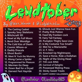 Lewdtober 2023 cover
