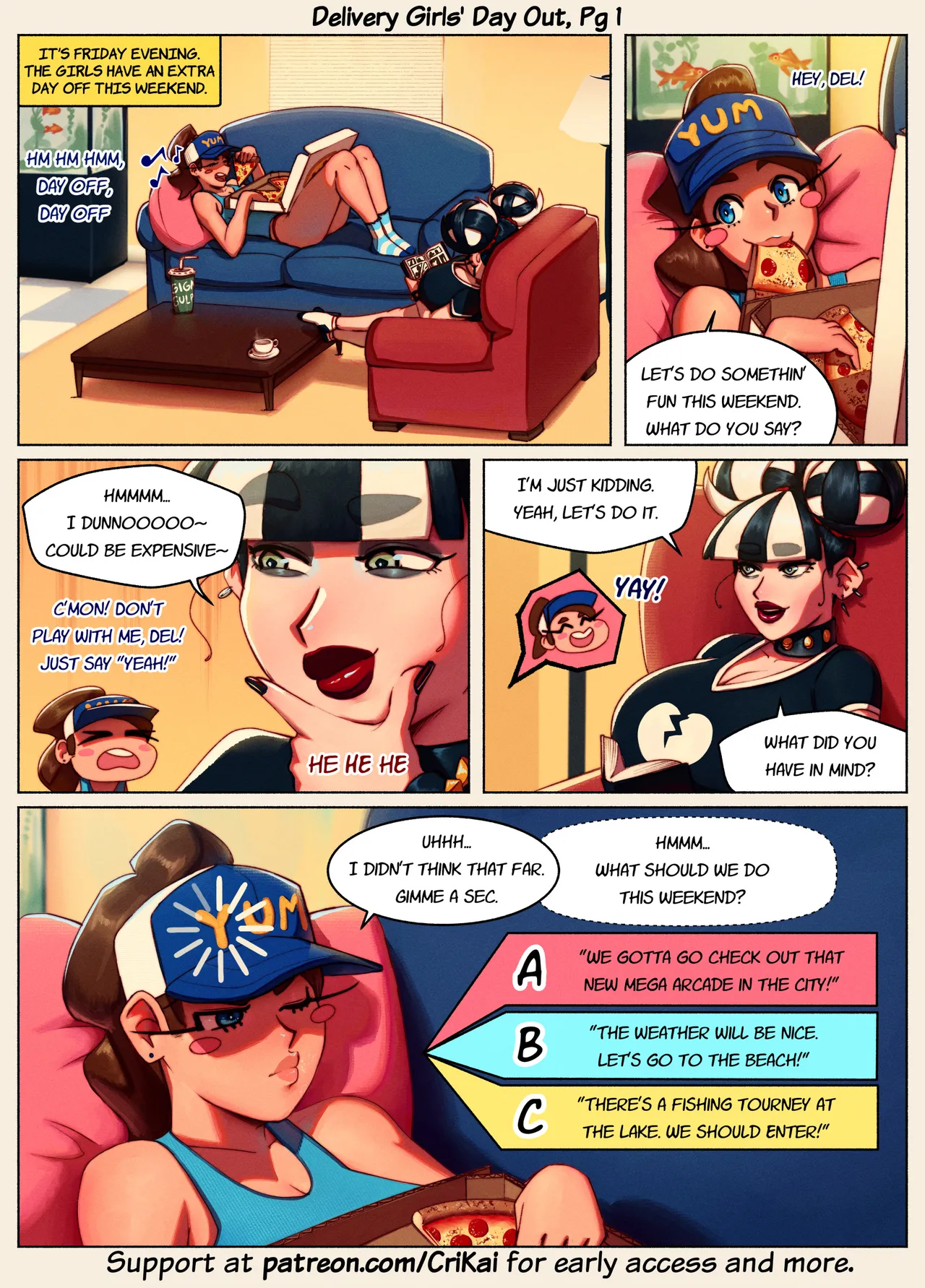 Delivery Girl's Day Out + Extras page 2 full