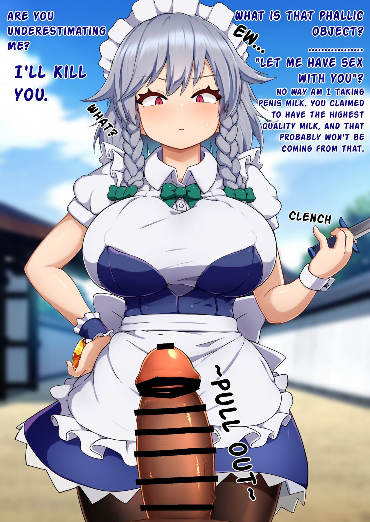 Tennen ga Sugite Imaichi Saimin Kakatta ka Wakaranai Onna, Izayoi Sakuya to Yabe Yappa Kakarikittenai jan Ora! Saimin! page 4 full