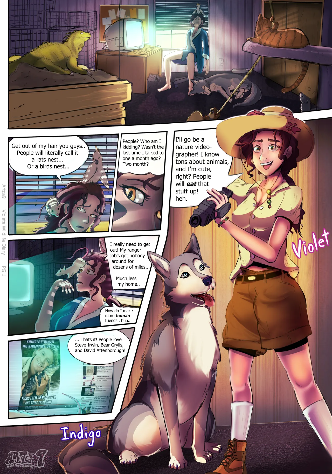 Violets Wildlife Diary CH 1-7 page 2 full