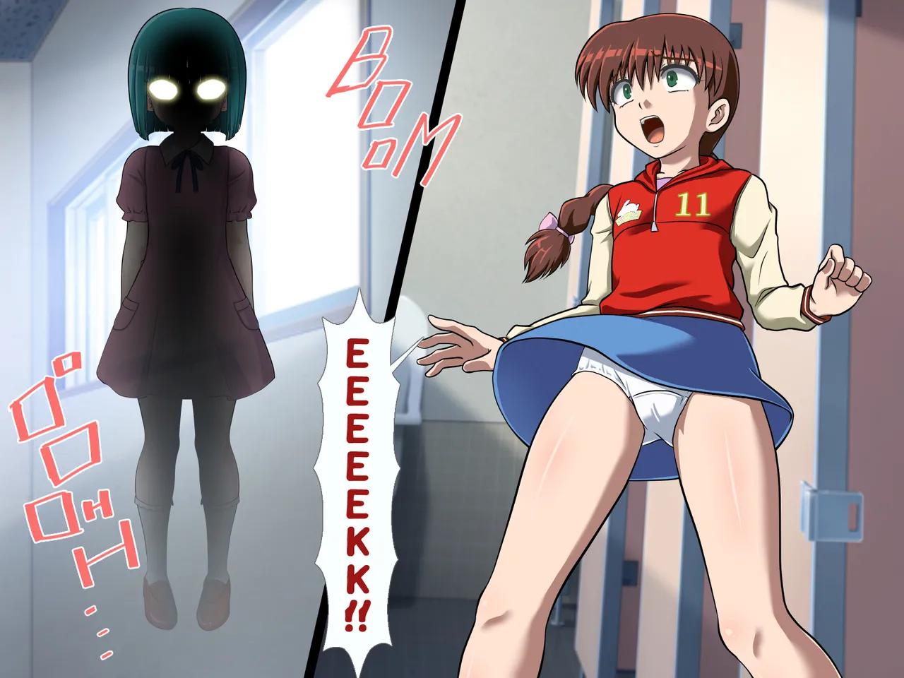 Hanako, the Naughty Toilet Lesbian with a Big Clit | Toilet no Les de H de Kyocli na Hanako-san page 4 full