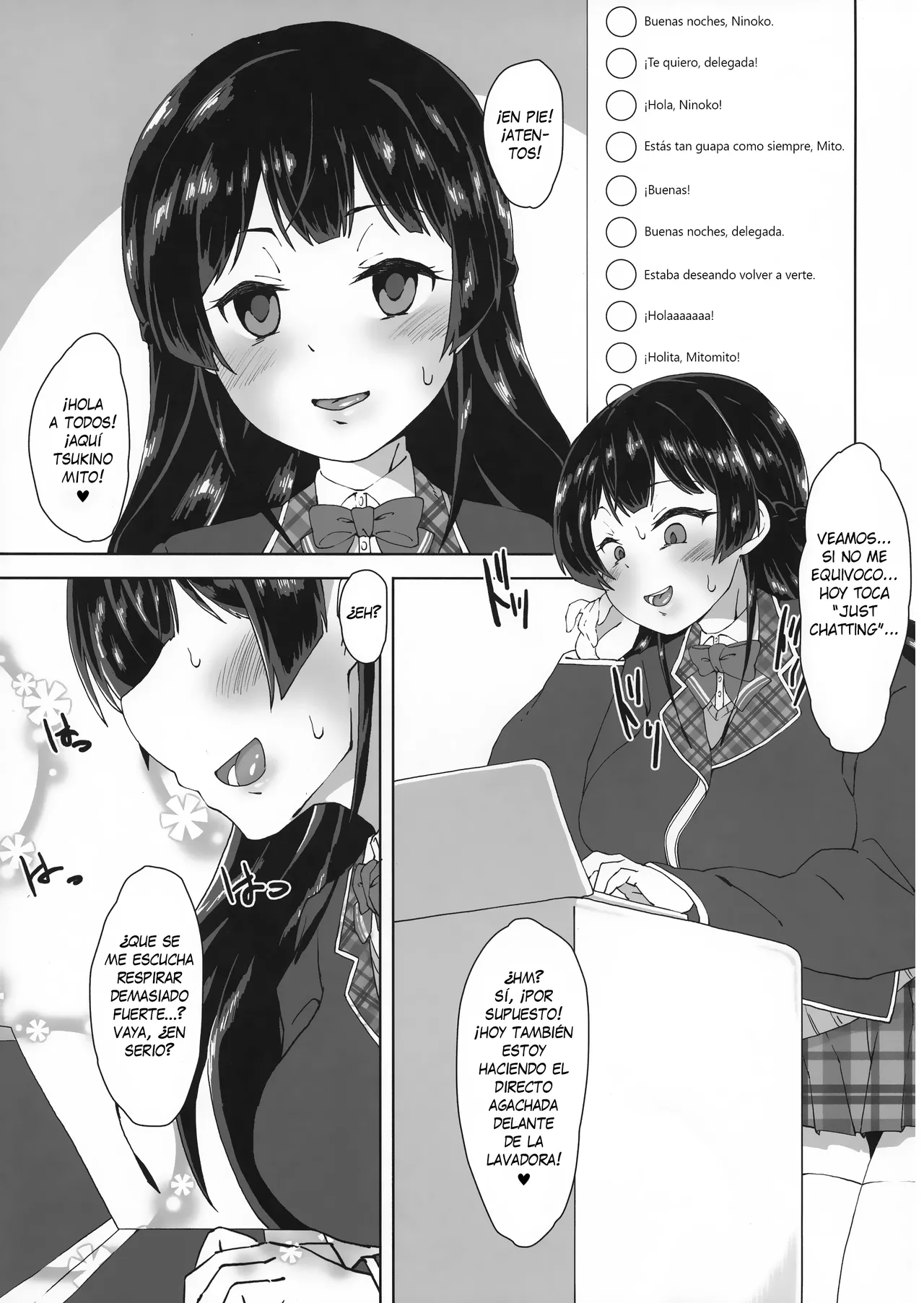 Futanari! Haishin Iinchou! - ¡La Delegada Futanari en Directo! page 4 full