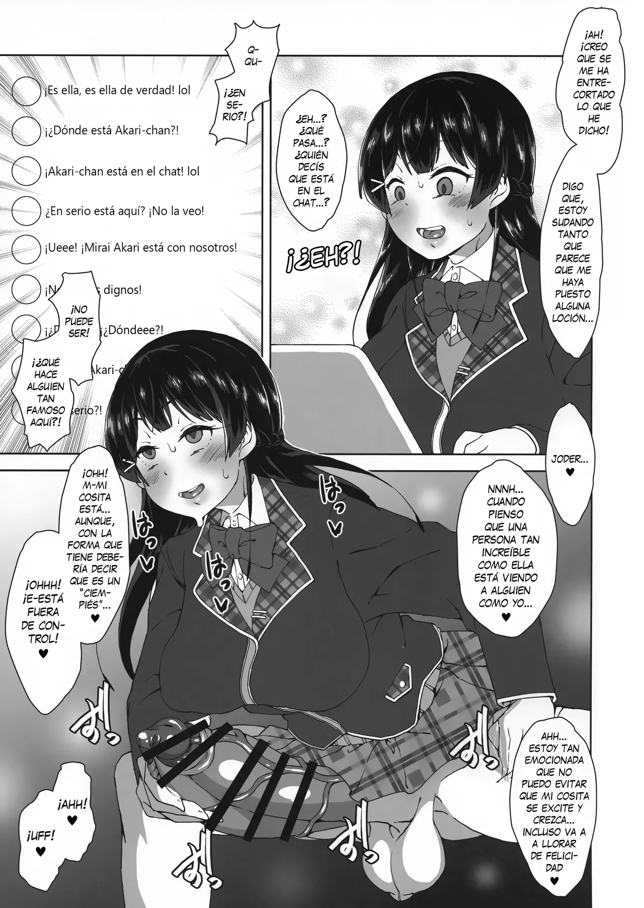 Futanari! Haishin Iinchou! - ¡La Delegada Futanari en Directo! page 8 full