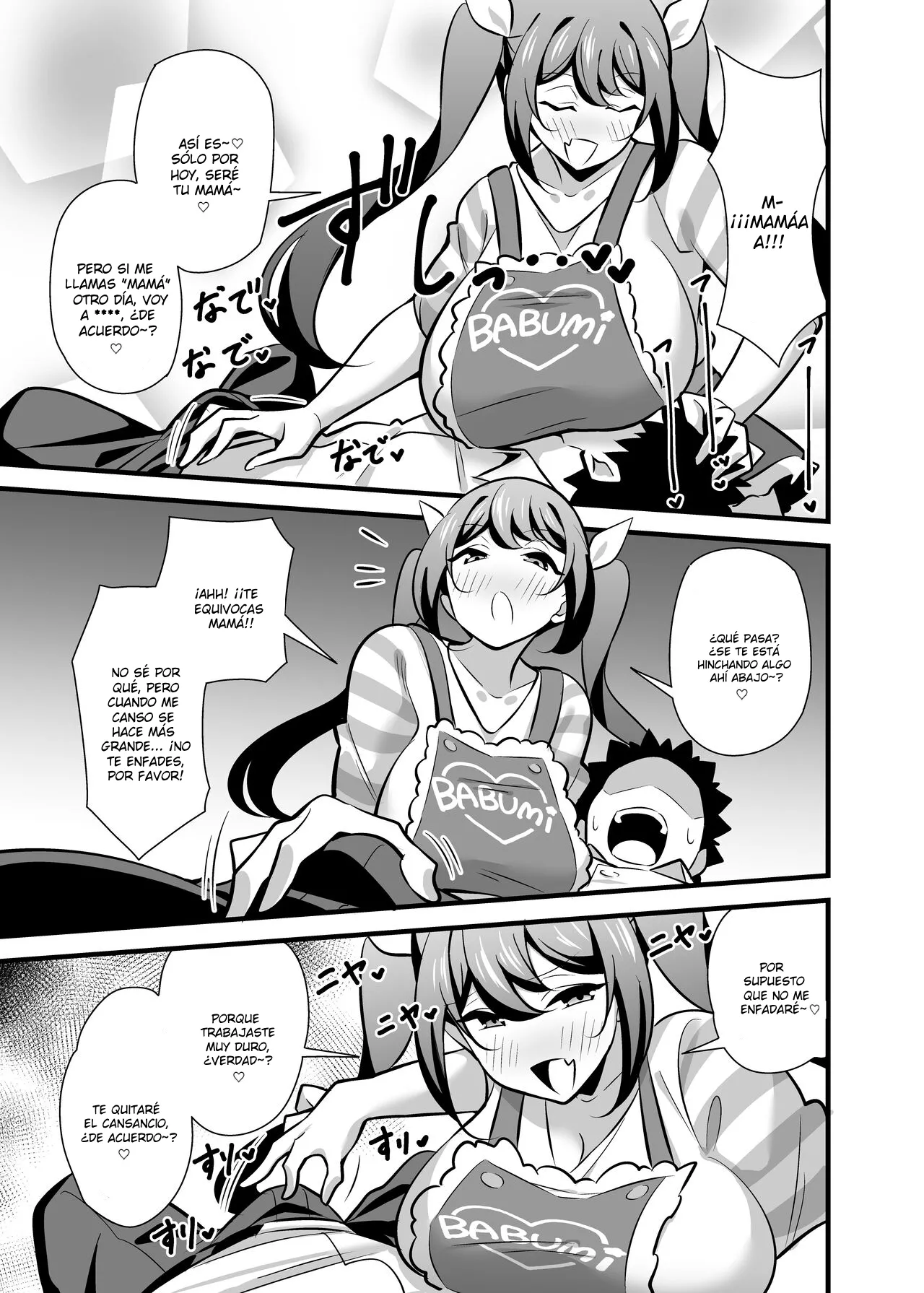 Kaisha no Kibishii jo Joushi ga Kyuujitsu Joji-fuku o Kite Kodomo-tachi to Asondeta Ken ni Tsuite ~Mesugaki Mama Hen~ | Mi Estricta Jefa Se Viste De Forma Femenina En Sus Días Libres ~Edición Mamá~ page 6 full