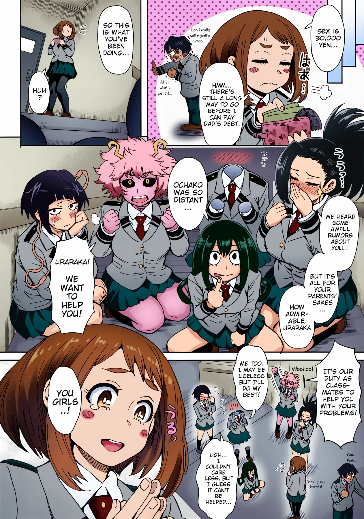 Uraraka Ura Fuuzoku | Uraraka's Behind-the-Scenes Prostitution page 9 full