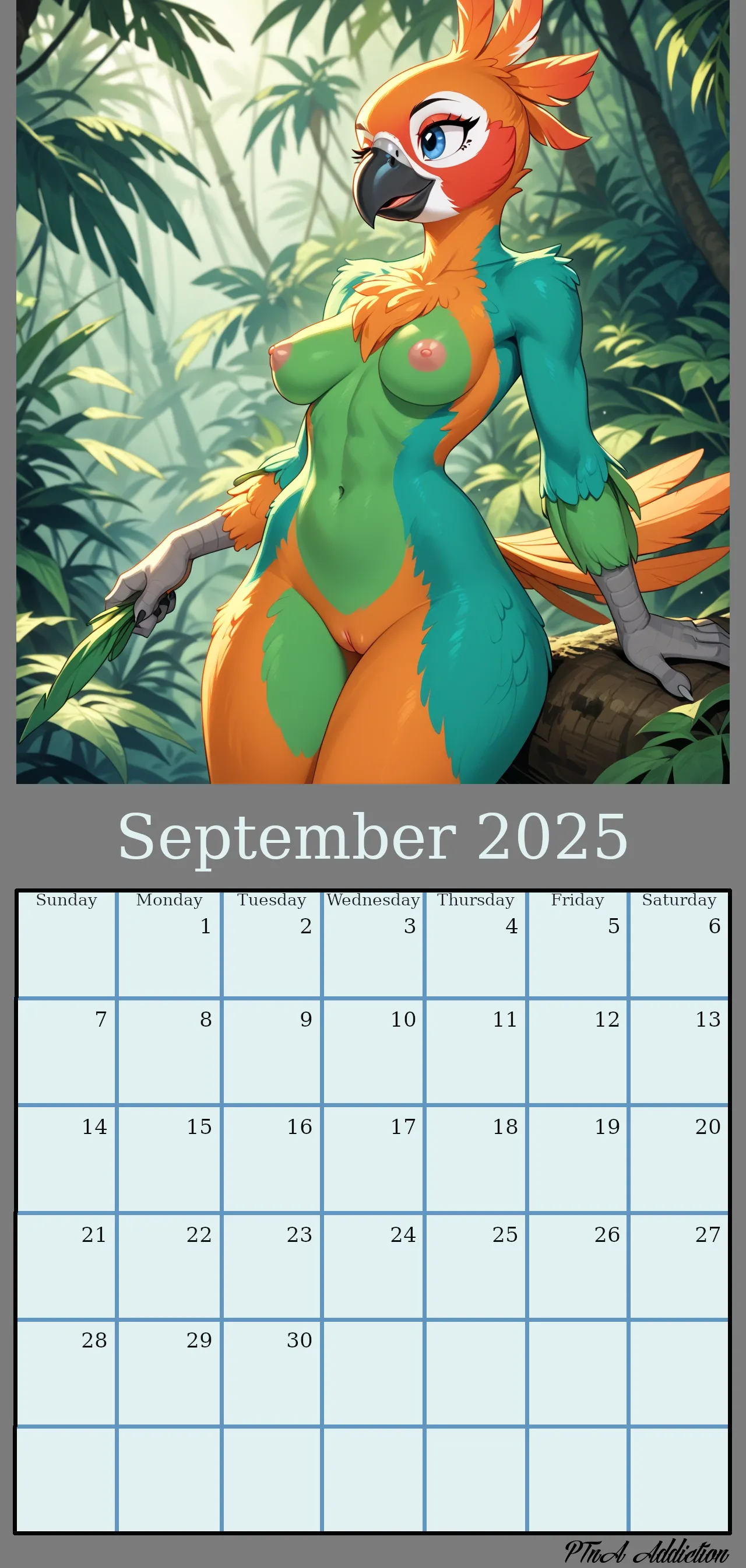 2025 Birds Calendar page 9 full
