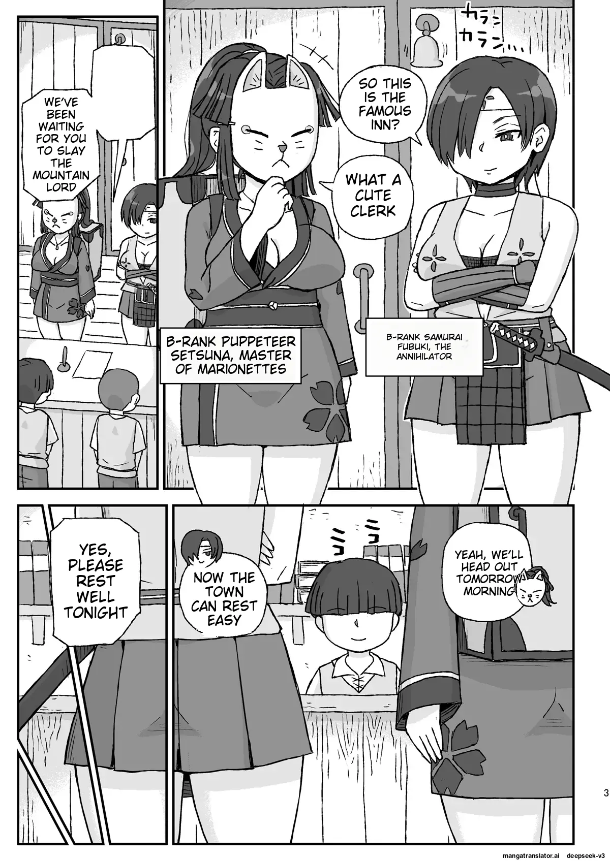 Onna Boukensha o Suiminkan Suru Kuso Yado ~Haiboku! B Rank PT~ | A shitty inn that rapes female adventurers while they sleep - Defeated! B-rank PT page 3 full