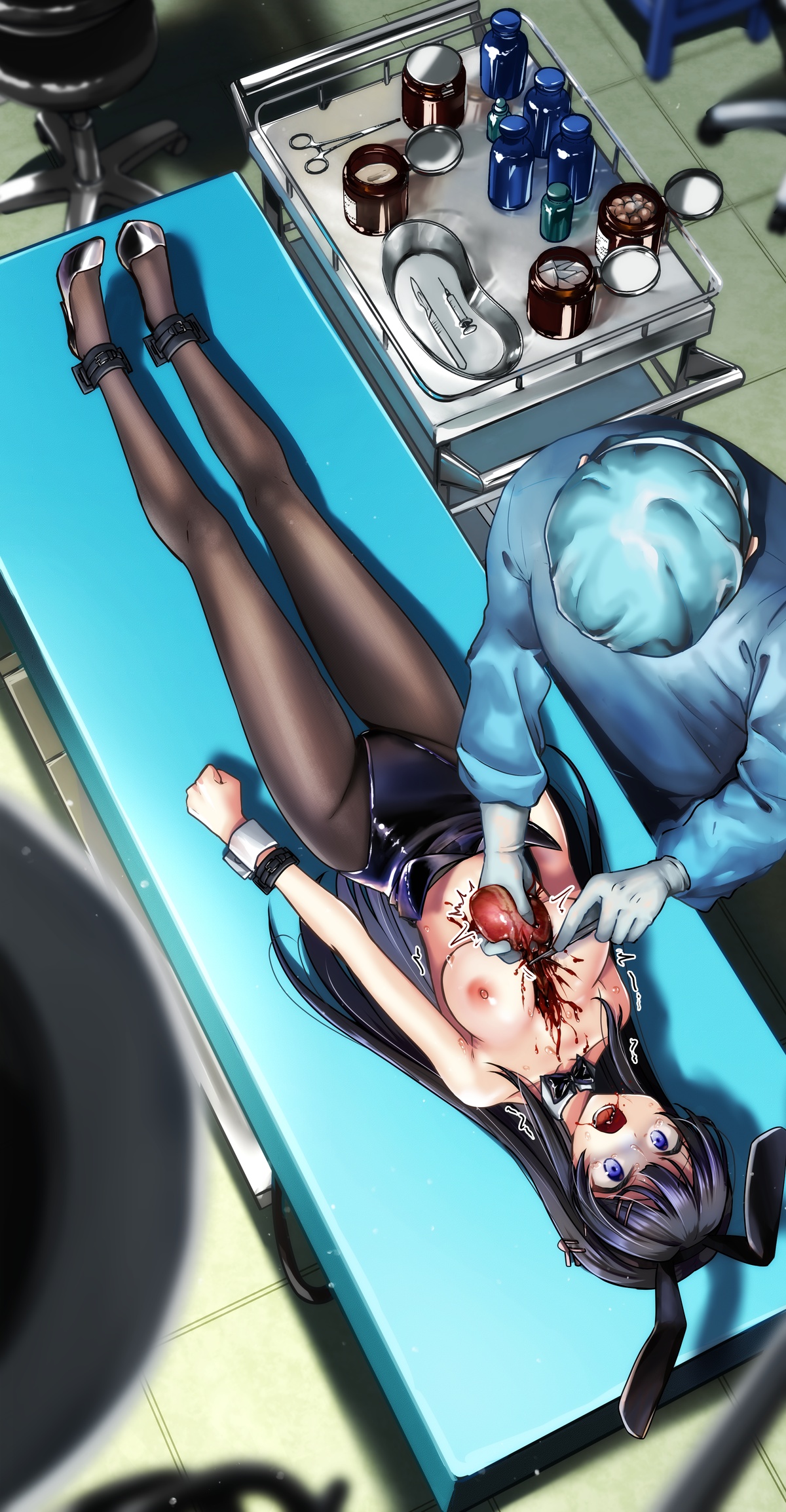 桜島麻衣拘束イラスト＆心臓摘出、心臓姦ラフ page 5 full