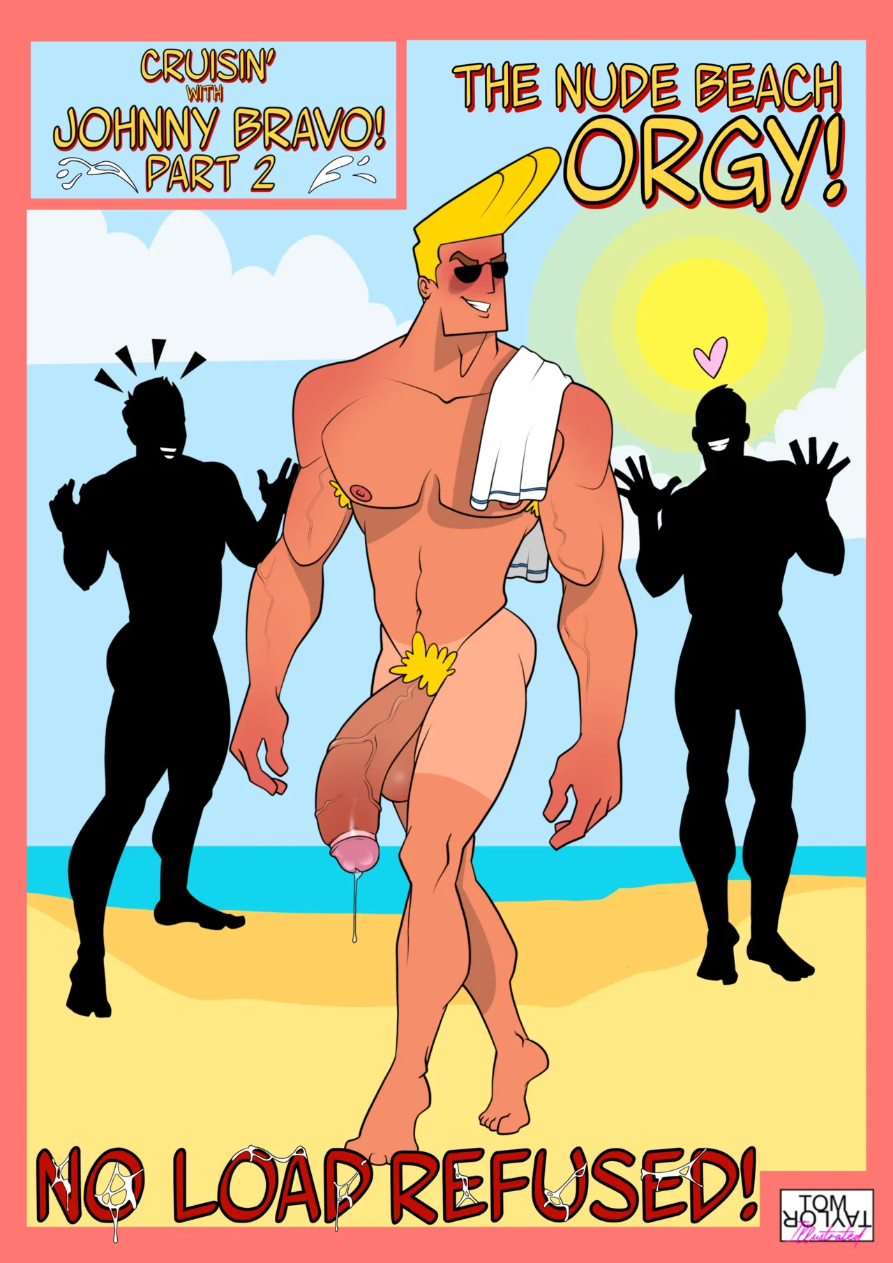 Cruising with Johnny Bravo 2 - The Nude Beach Orgy! No Load Refused! page 1 full