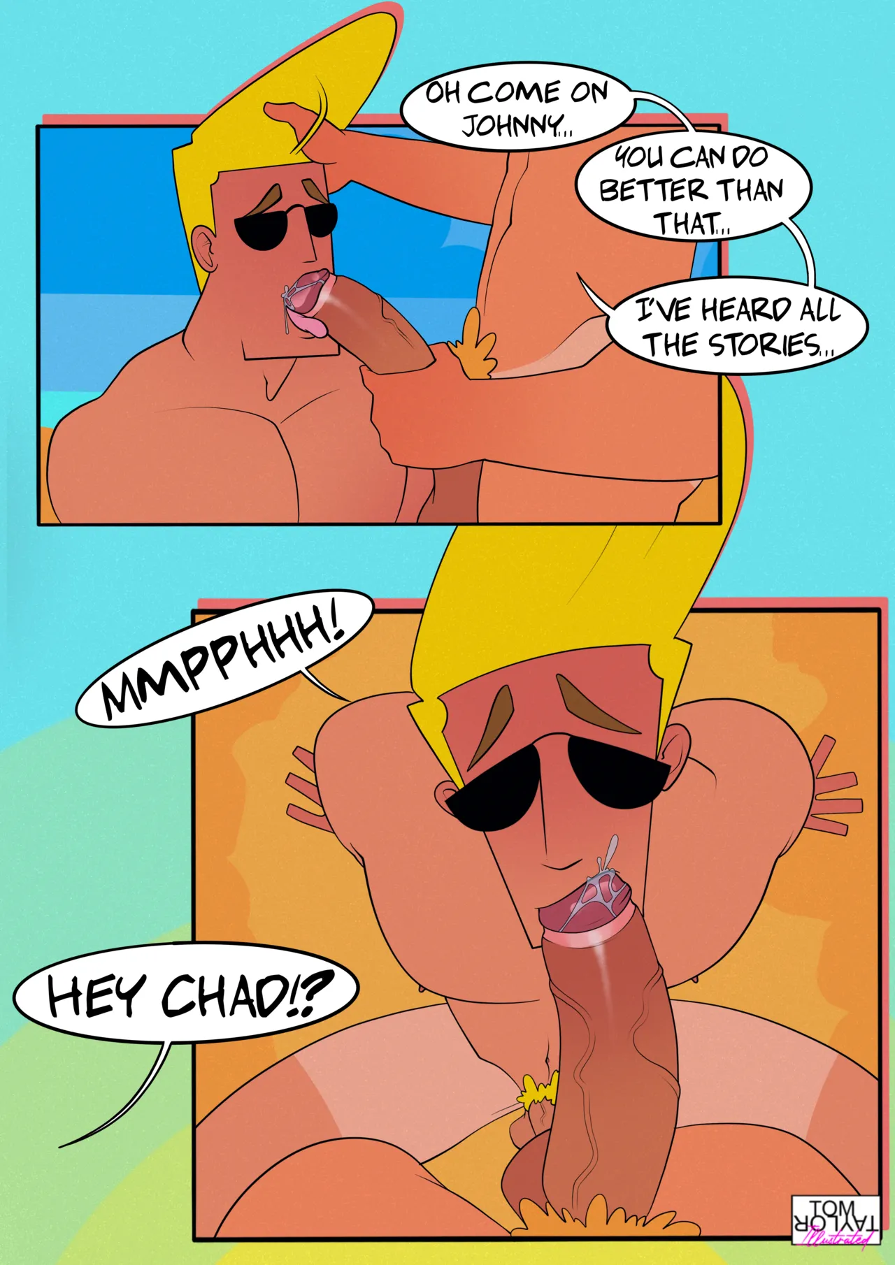 Cruising with Johnny Bravo 2 - The Nude Beach Orgy! No Load Refused! page 10 full