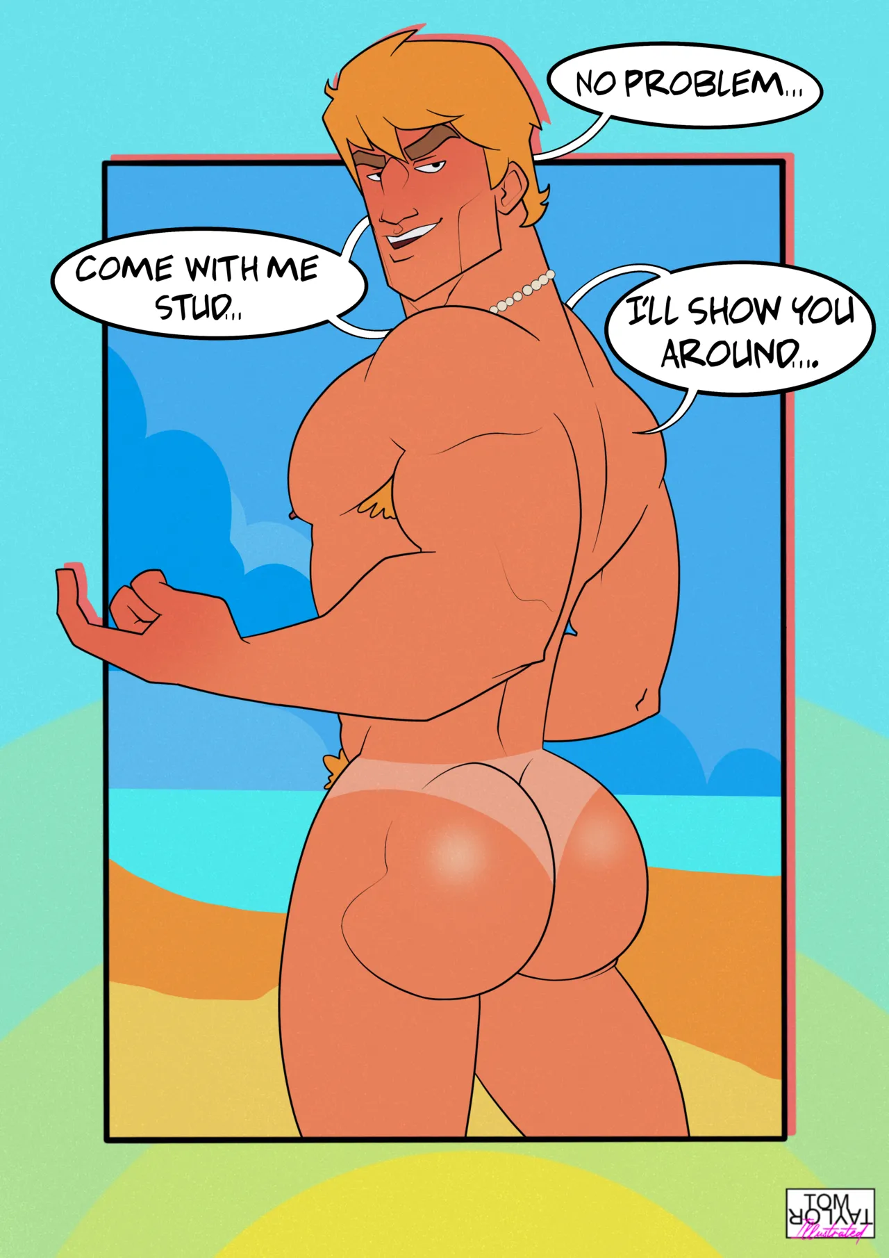 Cruising with Johnny Bravo 2 - The Nude Beach Orgy! No Load Refused! page 7 full