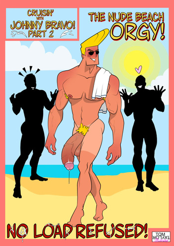 Cruising with Johnny Bravo 2 - The Nude Beach Orgy! No Load Refused! cover