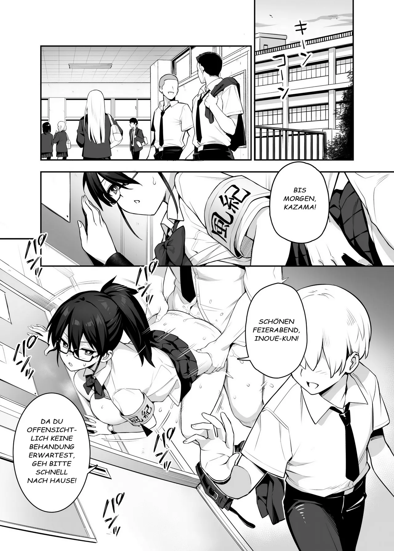 Akogare no Seitokaichou ga Kyonyuu Sugiru Ken 1 | Über die beliebte Sprecherin des Schülerrats und ihre riesigen Titten 1 page 6 full