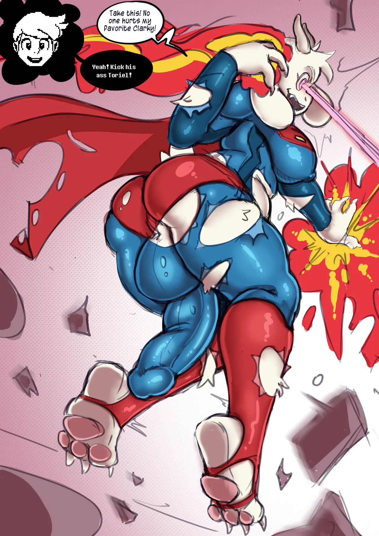 Superman's Adventures with Toriel by Izzybsides page 4 full