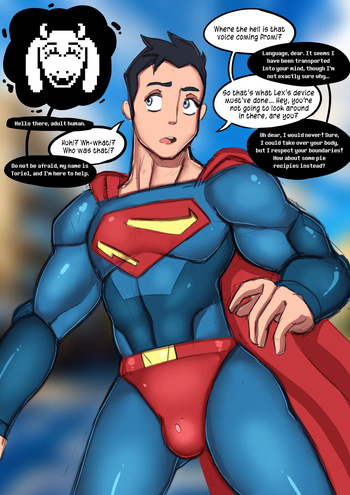 Superman's Adventures with Toriel by Izzybsides cover