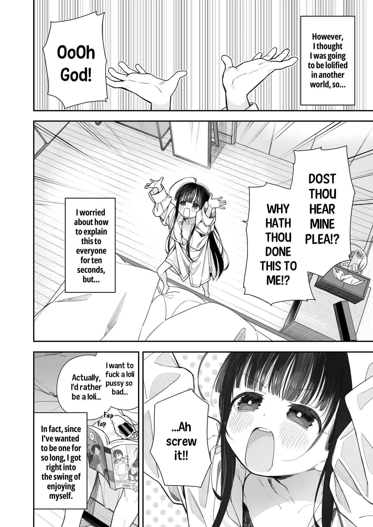 TS Loli Oji-san no Bouken Onanie Hen | Adventures of a Guy who Turned Into a Loli! Masturbation Arc page 5 full