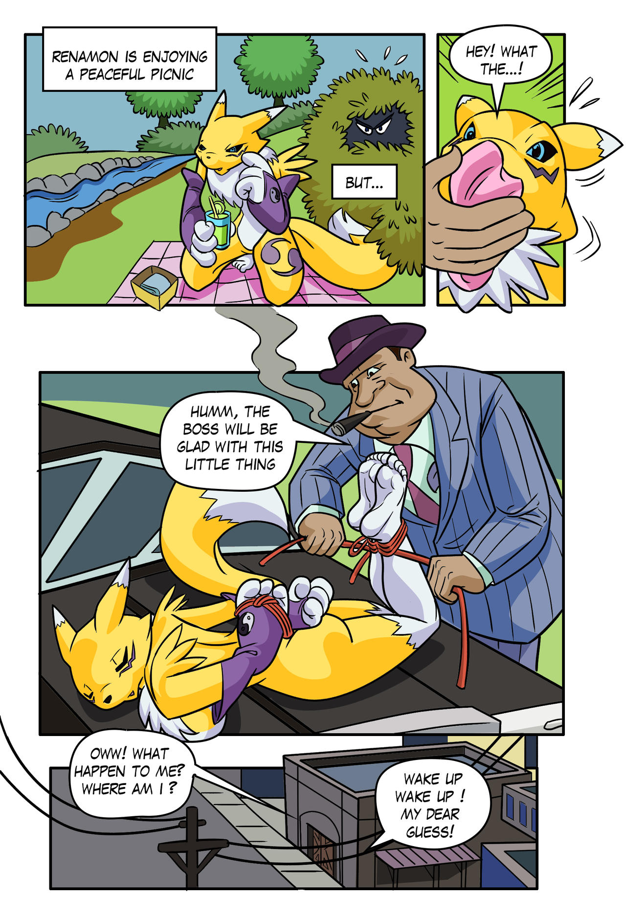Renamon Tickled By Turtelli page 1 full