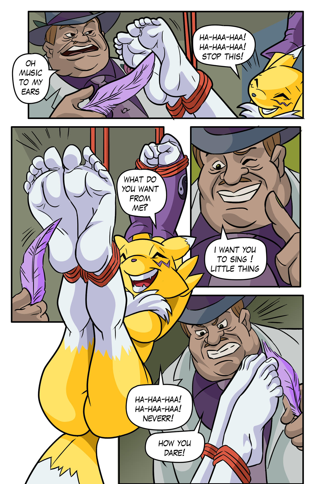 Renamon Tickled By Turtelli page 3 full