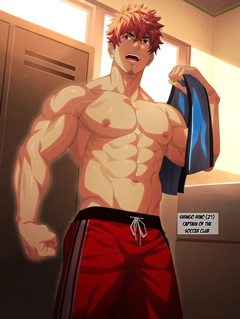 The reliable team captain is actually a dick-loving pervert - Tayoreru chīmu no kyaputen wa jitsuwa chinpo-suki no do hentai cover