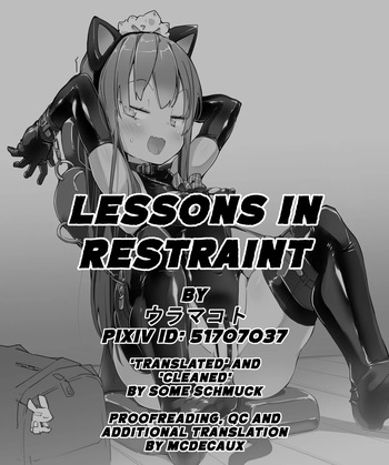 Lessons in Restraint cover