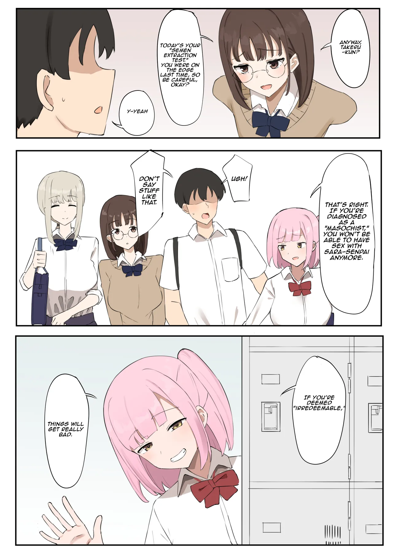 "Masochists" can't pass on their genes! | "Mazo" wa Idenshi Nokosemasen! page 4 full