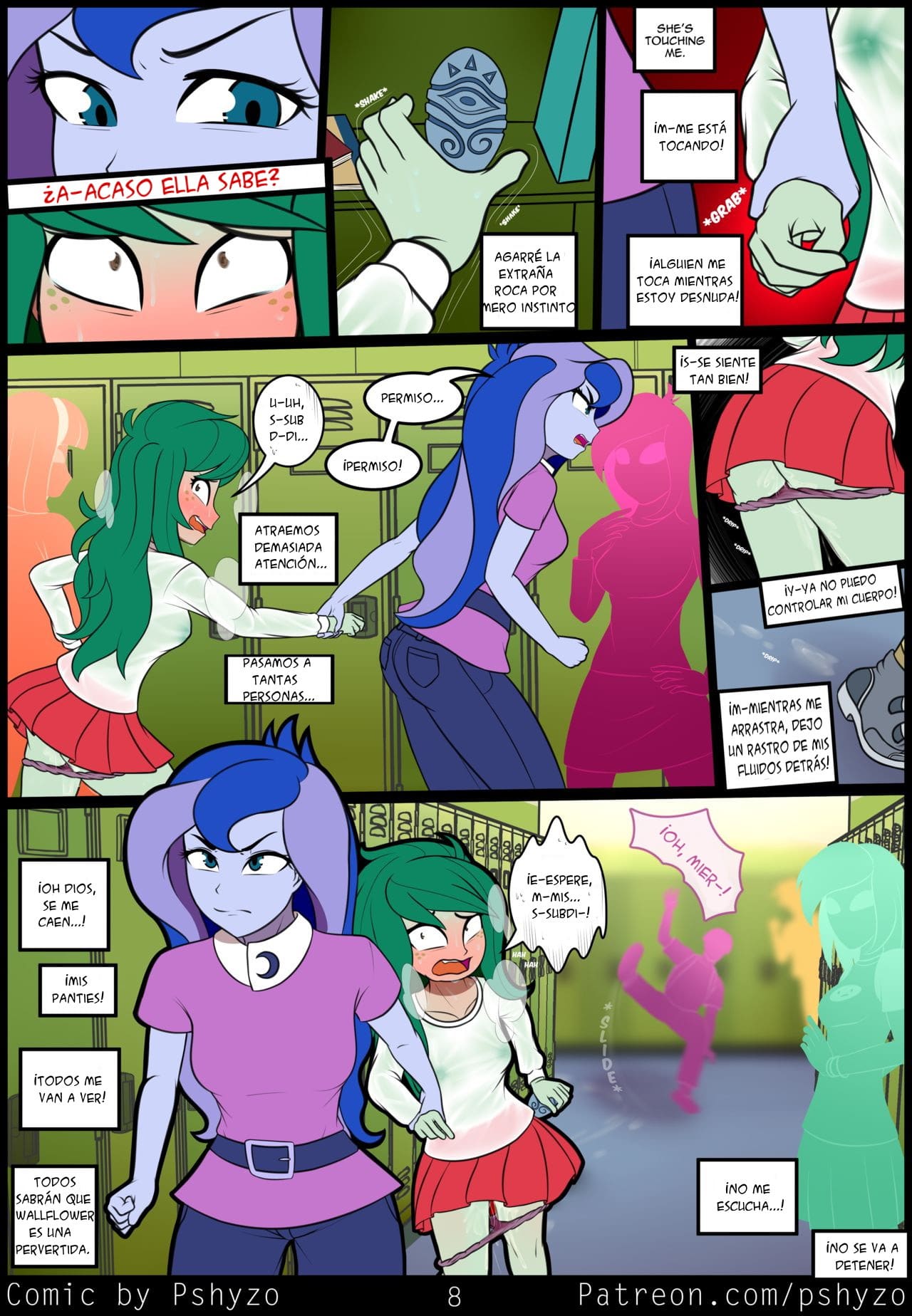 EXCIBICIONISMO PUBLICO DE WALLFLOWER My Little Pony: Friendship Is Magic page 8 full