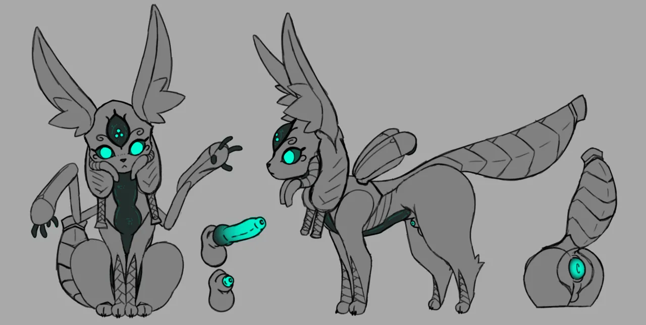 Nyru the Robot Alien Femboy page 2 full