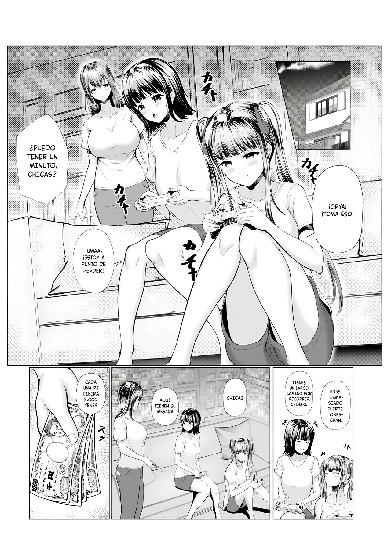Watashi-tachi Meimon Onna Gakuen-sei wa Shimai de Papakatsu Shitemasu + Watashi-tachi JK Shimai wa Mama to Issho ni Papakatsu Shitemasu | Buscando Sugardaddies como Hermanas Junto a Mamá page 4 full