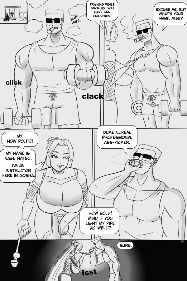 Duke Nukem x Taimanin: Let's Bang Grandma page 2 full